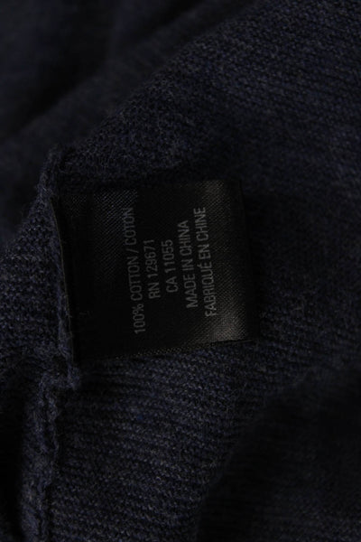 360 Sweater Womens Cardigan Dark Blue 100% Cotton Long Sleeve Size S