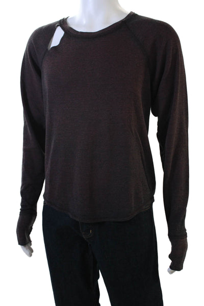 Tyler Jacobs Feel The Piece Unisex Brown Grunge Long Sleeve Sweatshirt Size M