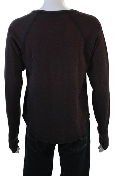 Tyler Jacobs Feel The Piece Unisex Brown Grunge Long Sleeve Sweatshirt Size M