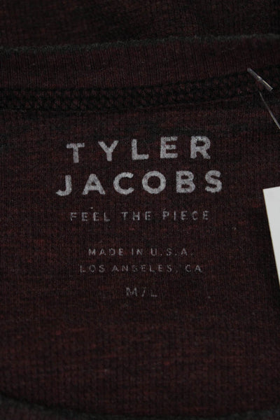 Tyler Jacobs Feel The Piece Unisex Brown Grunge Long Sleeve Sweatshirt Size M