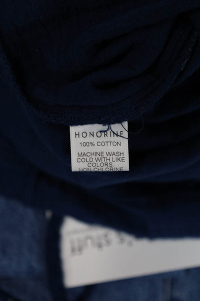 Honorine Women Dark Blue Cotton Jogger Sweatpants Drawstring Size XS