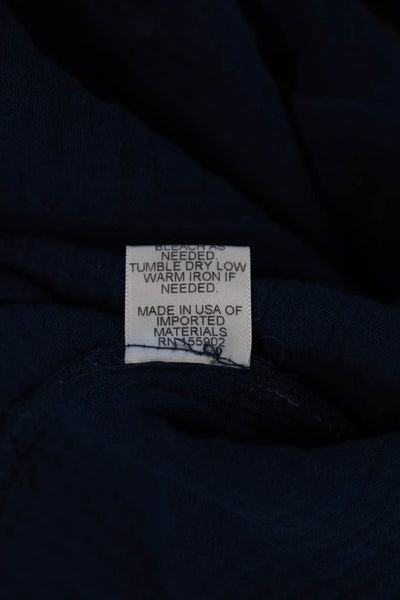 Honorine Women Dark Blue Cotton Jogger Sweatpants Drawstring Size XS