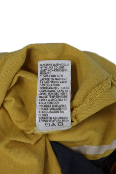 Standard James Perse Women Jersey Tank Yellow Graphic Roundneck Size 1