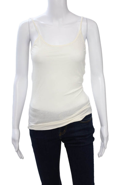 Velvet by Graham & Spencer Womens Camisole White Round Neck Sleeveless Size S