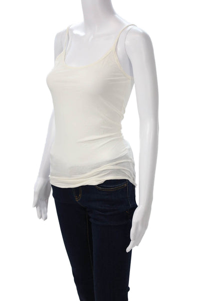 Velvet by Graham & Spencer Womens Camisole White Round Neck Sleeveless Size S