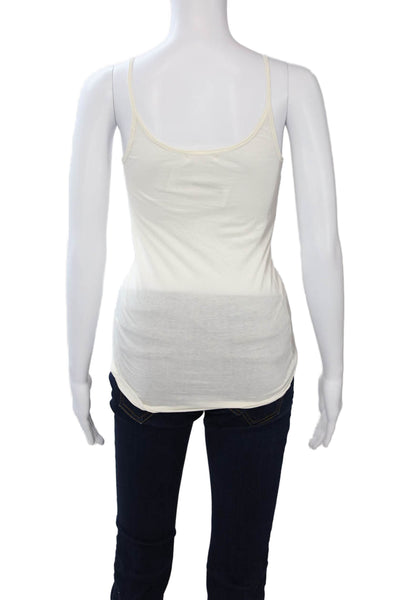Velvet by Graham & Spencer Womens Camisole White Round Neck Sleeveless Size S