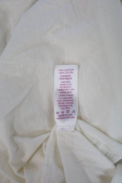 Velvet by Graham & Spencer Womens Camisole White Round Neck Sleeveless Size S