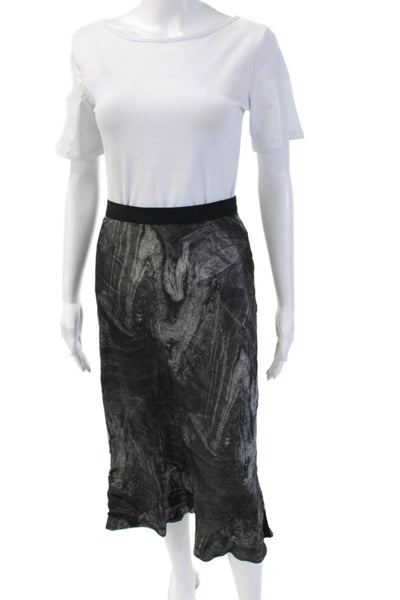 Rails Womens Black A-Line Midi Skirt Petite Size M