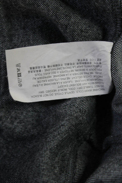 Theory Womens Ankle Jegging Pants Dark Gray Size M