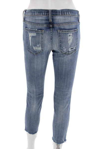 Current/Elliott Womens Ankle Cropped Mid-Rise Blue Jeans Size 26