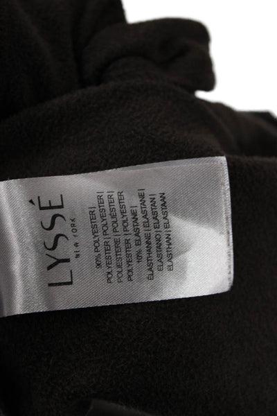 Lysse Women Brown Collared Button Long Sleeve Jacket 90% Polyester Size S