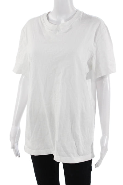J Crew Mens Cotton White Crew Neck Short Sleeve T Shirt Size S
