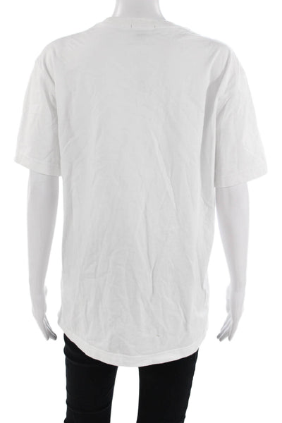 J Crew Mens Cotton White Crew Neck Short Sleeve T Shirt Size S