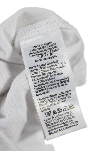 J Crew Mens Cotton White Crew Neck Short Sleeve T Shirt Size S