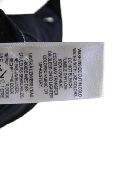 Frame Unisex Cropped Cargo Pants Dark Blue Cotton Button Size 26