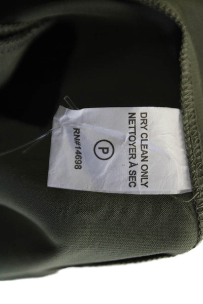Ramy Brook Womens Ankle Jogger Pants Army Green Drawstring Polyester Size 2