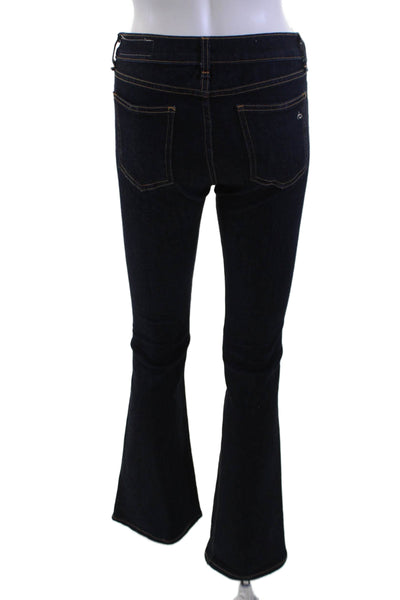 Rag & Bone Jean Women Dark Blue Bootcut Flared Jeans High Rise Size 27