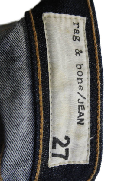 Rag & Bone Jean Women Dark Blue Bootcut Flared Jeans High Rise Size 27