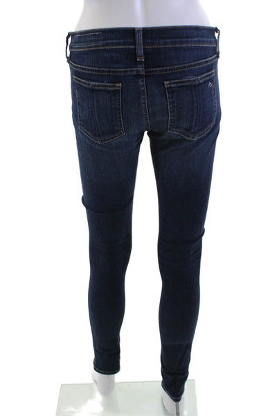 Rag & Bone Jean Women Dark Blue Skinny Ankle Low Rise Jeans Size 25