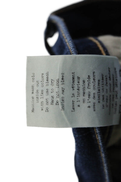 Rag & Bone Jean Women Dark Blue Skinny Ankle Low Rise Jeans Size 25