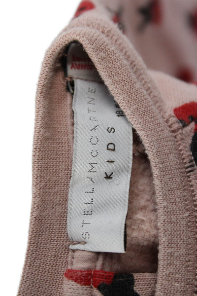 Stella McCartney Kids Childrens Girls Sweatshirt Pink Red Size 18 Months