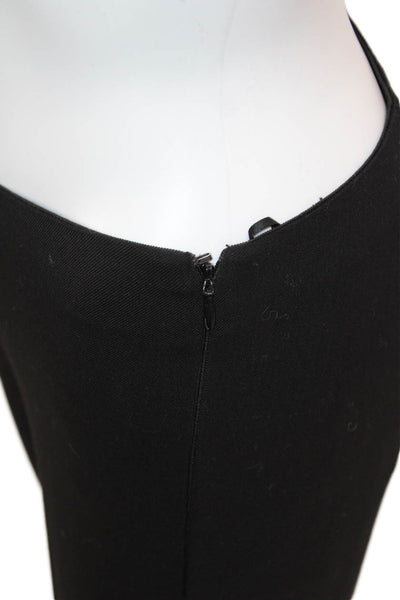 Nina Bauer Women Ankle Cropped Black Viscose Classic Pants Zip Inseam 21 Size S