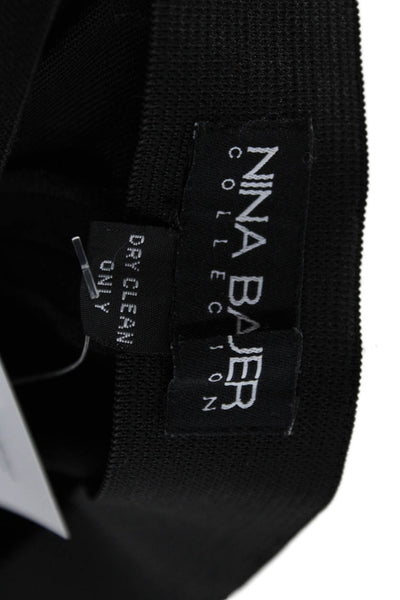 Nina Bauer Women Ankle Cropped Black Viscose Classic Pants Zip Inseam 21 Size S