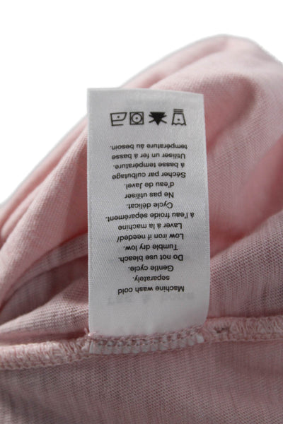 Rag & Bone Jean Womens Pink Pima Cotton Crew Short-Sleeve Tee Size XS Petite