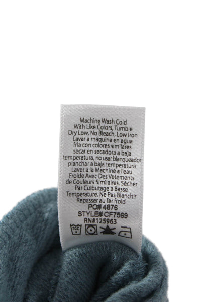 Beyond Yoga Womens Pullover Sweatshirt Light Blue Mock Neck Long Sleeve Size XS