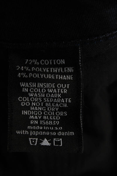 Monfrere Unisex Dark Blue Mom Straight Jeans Size 32