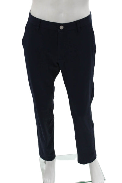 Bonobos Mens Chino Dress Pants Dark Blue Solid Polyester Size 32