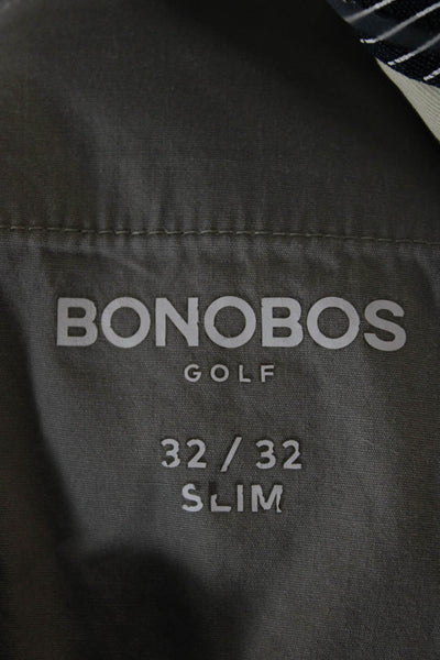 Bonobos Mens Chinos Beige Polyester Button Fly Size 32