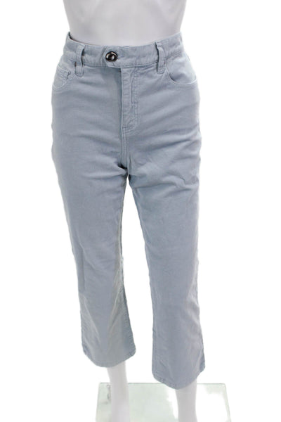 Joie Women Cropped Light Blue Button Pants Size 6