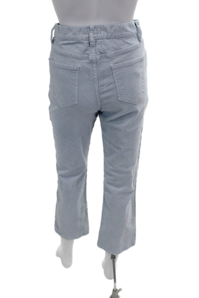 Joie Women Cropped Light Blue Button Pants Size 6