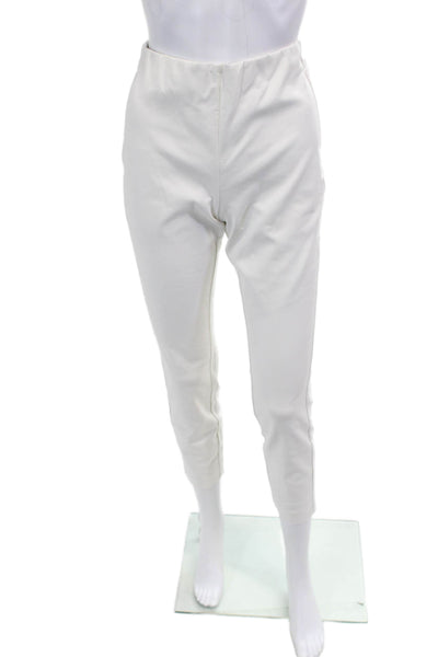 Rag & Bone Womens Ankle Cropped Pants White Cotton Zip Size 4