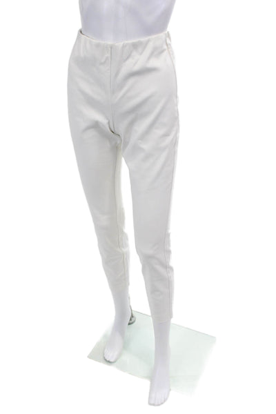 Rag & Bone Womens Ankle Cropped Pants White Cotton Zip Size 4