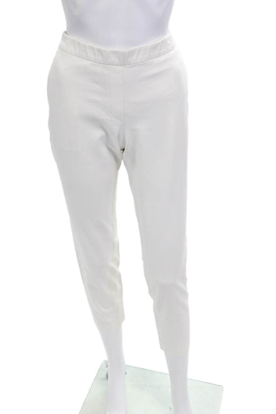 Theory Womens Ankle Cropped Dress Pants White Size 4