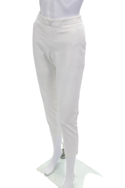 Theory Womens Ankle Cropped Dress Pants White Size 4
