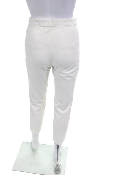 Theory Womens Ankle Cropped Dress Pants White Size 4