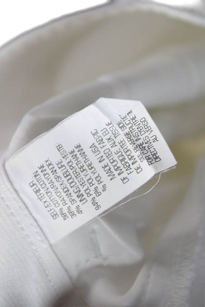 Theory Womens Ankle Cropped Dress Pants White Size 4