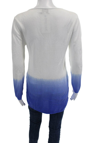 Courreges Women V-Neck Long Sleeve Tunic T-Shirt White Size S