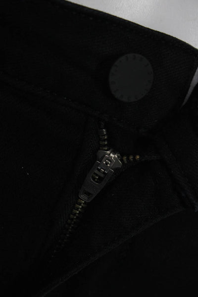 L'Agence Women Black Skinny Ankle Jeans Mid Rise Button Fly Size 27