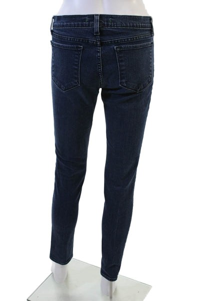 J Brand Women Skinny Ankle Jeans Dark Blue Mid Rise 28 Inseam Size 30