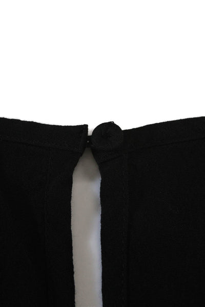 BCBGMAXAZRIA Womens Shift Dress Black Long Sleeve Short Size XS