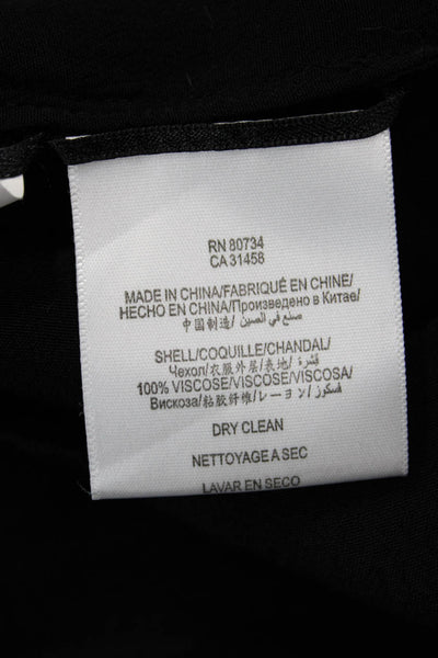 BCBGMAXAZRIA Womens Shift Dress Black Long Sleeve Short Size XS