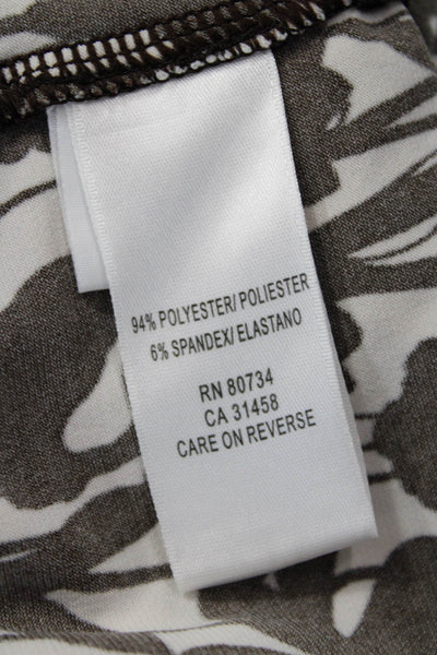 BCBGMAXAZRIA Women Sheath Sundress Black V-Neck Floral Sleeveless Size XS