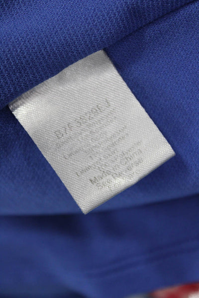 Parker Womens Sheath Dress Blue Short Zip 100% Polyester Designer Size 2