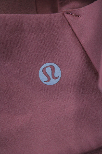 Lululemon Womens Solid V-Neck Adjustable Activewear Bra Pink Size 36D