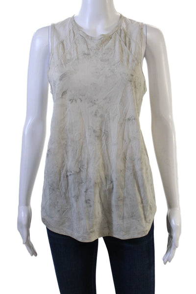 Lululemon Womens Gray Nylon Basic Crew Neck Tank Size 4
