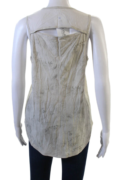 Lululemon Womens Gray Nylon Basic Crew Neck Tank Size 4